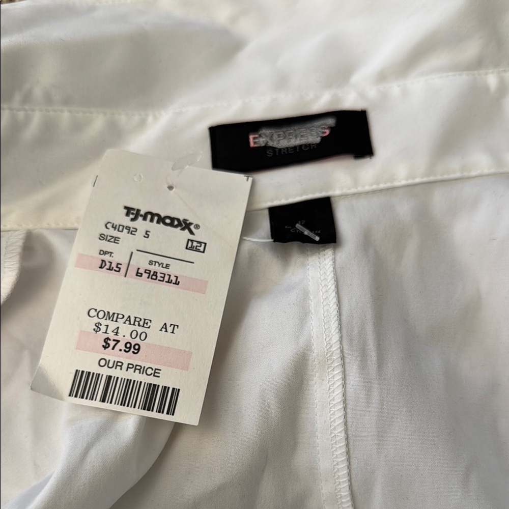 White Button-Up Shirt - Picture 5 of 5